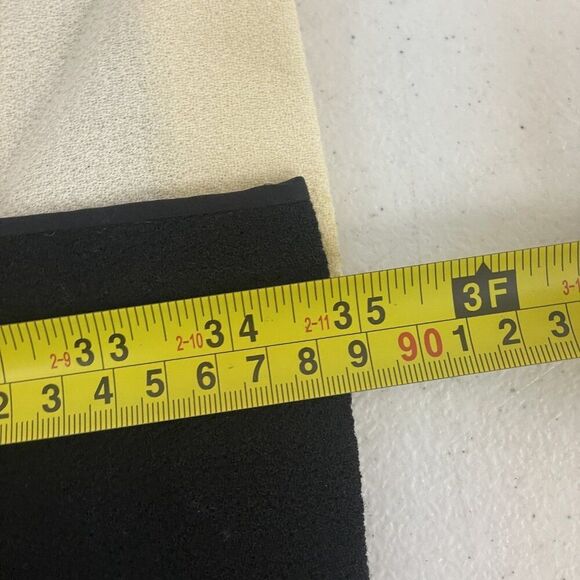 Aurora Ruffolo Christian Ruperto Womens Dress M Crepe Mini Black White Vintage - Picture 6 of 8